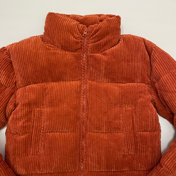 NWT 7 for All Mankind Corduroy Cropped Puffer Jacket Size S - Picture 7 of 16